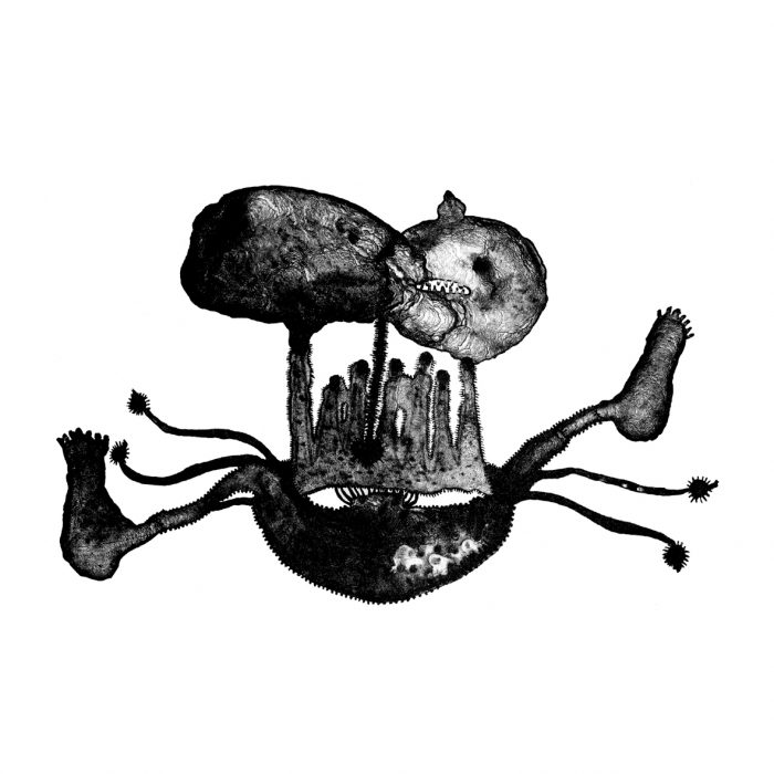 "Muack!" Litografía. Aguada. 35 x 25 cm.
